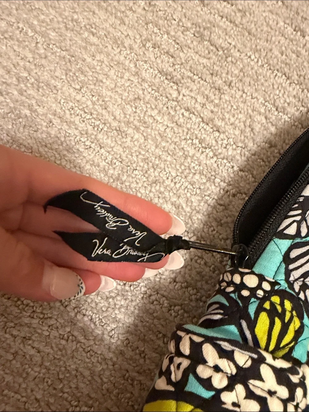 Vera Bradley compact quilted